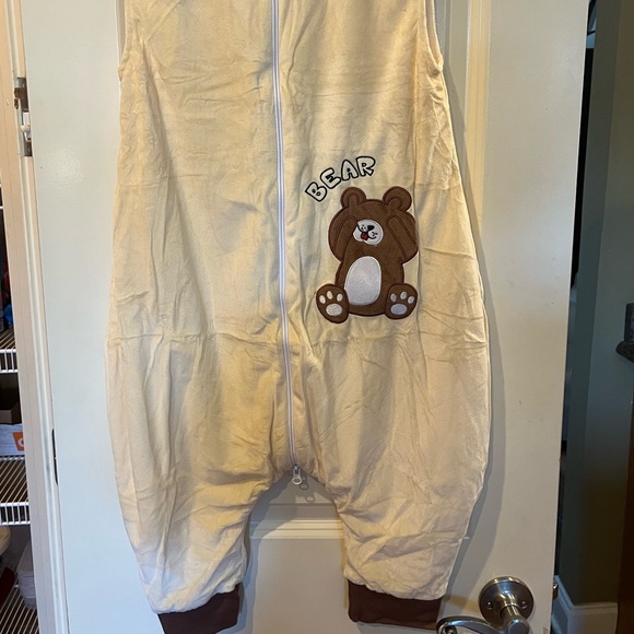 Michley soft sleep sack cream brown bear pajamas 5T 6T NWT UNISEX sleeping bag - Picture 10 of 10